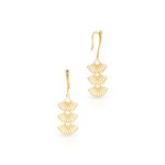 Malabar Gold & Diamonds 14kt Gold Earrings for Women | 14k Yellow Gold Dangle Earrings for Birthday, Anniversary & Rakshabandhan Gift | 14 kt (585) BIS Hallmark Certified Gold Jewellery