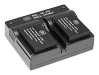 BM 2-Pack of LP-E17 Batteries and Dual Battery Charger for Canon EOS R10, EOS M6 Mark II, SL2, SL3, EOS RP, EOS M3, EOS M5, EOS M6, Rebel T6i, T6s, T7i, EOS 77D, EOS 750D, EOS 760D, EOS 8000D Cameras