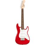 Fender Squier Electric Mini Stratocaster, Electric Guitar, Dakota Red, Ideal For Guitar Beginners