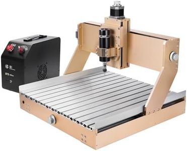 LUNYEE 4040 Trubo CNC Router Machine, 500W All-Metal Upgraded Linear Rail 3-Axis Engraving Milling Cutting Machine GRBL Control for Wood Metal Acrylic, 400 x 400 x 110mm (15.7''x15.7''x4.3'')