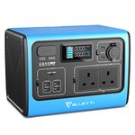 BLUETTI EB55 Portable Power Station Solar Generator with 537Wh LiFePO4 Battery 700W Inverter AC 230V / DC 12V / USB Outlets Outdoor Backup Power Supply for Travel Camping Campervan