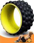 Acumobility Back Roller Wheel, Back Stretcher & Back Cracker for Back Pain relief - Patented Premium Foam Roller 11" Height 7" Width - The Ultimate Yoga Wheel, Spine Cracker for Back Cracking