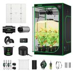 VIVOSUN Smart Grow Tent Kit, 4 × 4ft Smart Grow System, WiFi-Integrated Automatic Grow with Full Spectrum LED Grow Light 400W, Efficient Ventilation System with GrowHub E42A+ Controller
