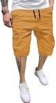 JMIERR Mens Casual Twill Cargo Shor