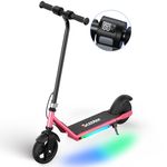 iScooter IK3 Electric Scooter for Kids Ages 6-14, 150W Motor, LED Display, 3 Speeds Adjustable, Colorful Lights, Double Brake, Kids Electric Scooter with Magnetic Charging, Gifts for Kids