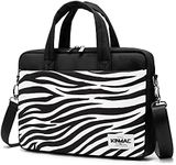 Kinmac Laptop Messenger Shoulder Case Bag Computer Briefcase For MacBook Air/Pro 13 inch,iPad Pro 12 inch,MacBook Pro 14 inch and 13 inch - 14 inch Laptop(Zebra)