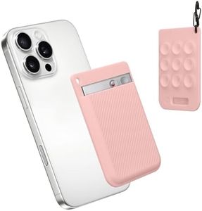 kwmobile AI Voice Recorder Cover Compatible with PLAUD Note AI Voice Recoder - Suction cup mount - Dusty Pink