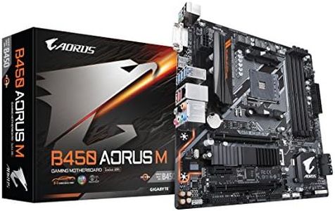 GIGABYTE B450 AORUS M (AMD Ryzen AM4/Micro ATX/M.2 Thermal Guard/HDMI/DVI/USB 3.1 Gen 2/DDR4/Motherboard)