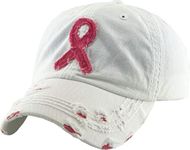 KBVT-212 WHT Pink Ribbon Breast Can