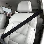 Extra Long Seatbelt Covers for Adults Kids Women & Men, Super Soft Car Seat Belt Strap Cushion for Sedan SUV Trucks, Shoulder Neck Chest Protector Pad, Auto Interior Accessories, 1pc, Black, 100cm