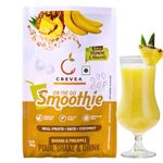 Crevea Pinacolada Breaksfast Smoothie Powder — Natural Fruit Powders, Oats, Flax Seed, Coconut | No Preservatives, No Refined Sugar - Delicious & Healthy Shake - Ready to make (Pack of 6 x 35 GM)