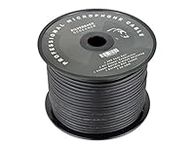 Sewell Silverback Screamer Bulk XLR Cable, 300 ft. Spool, Pure Copper, OFC, Flexible, Spiral Braided Shielding SW-30632, Black