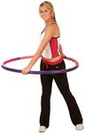 Sports Hoop Weighted Hula Hoop, Power Hoop 5B - 4.6 lb Large, Weight Loss Workout Fitness with ridges. (rainbow colors)