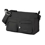 Samsonite Move 3.0 - Shoulder Bag with 2 Front Pockets, 28 cm, Black (Black)