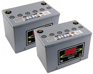 2 X MK Power Gel Mobility Scooter Batteries 12V 60Ah