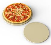 SafBbcue Pizza Stones for Blackstone 6825 Pizza Oven Accessories, Pizza Cooking Stone Set of 2 Includes Top and Bottom Stones for Blackstone 2-Stone Pizza Oven Replacement Parts, 16" & 13" Round