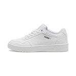 PUMA Women's Low-top Sneaker, Puma White-puma Silver, 7