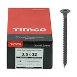 TIMCO PH2 Philips Drywall Screws - 3.5 x 32 - Black - Box of 1000