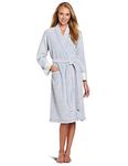 Natori N Nirvana Brushed Terry Bathrobe Robe for Women, Imperial Blue, Medium