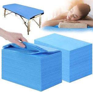 Disposable Bed Sheets 200 Pcs 31" x 71" Massage Table Sheets Non Woven Fabric SPA Bed Cover Breathable for Massage Beauty Tattoos(Blue)