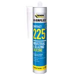 Everbuild – Everflex – 225 Contract Industrial & Glazing Silicone – Industrial and Glazing Sealant – Adheres to Most Common Building Materials – Transparent – 295ml