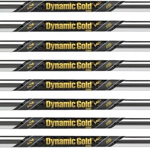 TRUE TEMPER Dynamic Gold MID 115 Iron Shafts 3-PW, Set of 8 Shafts - .355 Taper Tip (Choose Flex) (Flex: X100 X-Stiff)