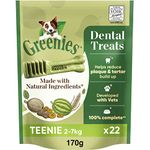 Greenies The Smart Dental Treat 132 Chews, Daily Original Teenie Dog Treats, Pack of 6 (6 x 170 g)