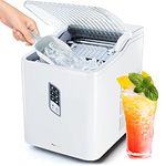 Pro Breeze® Ice Maker Machine, Large Countertop Ice Cube Maker with Ice Scoop, 15 kg Compact Self-Cleaning Ice Machine, Ice Ready in 6-9 Mins, 2 Sizes of Bullet Ice for Home/Kitchen/Office/Bar/Party