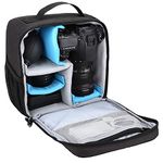 BAICLES SLR Camera Bag, Camera Bag with Compartment Handbags, Waterproof Shockproof Polyester Camera Bags, Suitable for Canon, Sony, Nikon, 25 * 12 * 23cm(L*W*H) Black (Black)