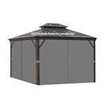 homegroove Gazebo Curtains Outdoor 