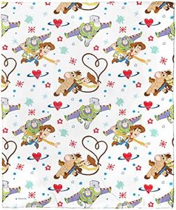 Northwest Silk Touch Throw Blanket, 50" x 60", Toy Story - Best Valentine's Buds