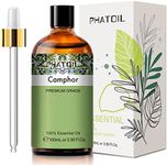 PHATOIL 100ML Camphor Essential Oil, for Aromatherapy Diffusers, Humidifiers, Skin Care, Massage, Great for DIY Candle and Soap Making