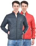 Integriti Men's Regular Jacket (ICON-JK-104-Dk.Navy Red-XL_Dk.Navy