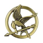 EKZ The Katniss Everdeen Cosplay Prop Replica Mockingjay Pin for Hunger Games Movie Enthusiasts - A Symbol of Rebellion and Hope, Copper, copper