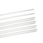 Glass Stirring Rods, 3mm x 120mm, Round Ends, Pack of 10