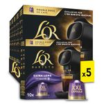 L’OR BARISTA Double Lungo Profondo XXL Aluminium Coffee Capsules (5 X 10 Pods) Intensity 8