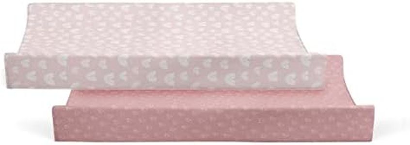 Bubba Blue Nordic Waterproof Change Mat Cover, 48 x 82 cm Size, Dusty Berry/Rose (Pack of 2) 100.0 Grams