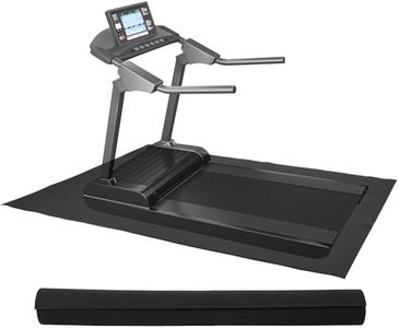 Fitvids Fitness 4 x 6 Feet 1/4 Inch Thick High Density Easy Maintenance Gym Equipment Mat for Floor Protection from Heavy Gym Equipments, Black, BFTM-46FT