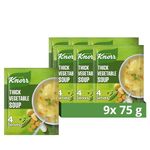 Knorr Thick Vegetable Dry Soup, 9 x 75 g