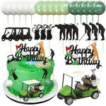 29 PCS Golf Cake Toppers Golf Cake Decorations Heading for the Green CupCake Toppers Golf Sport Party Favors Golf Themed Party Supplies