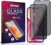 Screen Protector [2-Pack] for iPhone 14 / iPhone 13/13 Pro 6.1-Inch, RKINC Privacy Tempered Glass Film Screen Protector, [Anti Spy][LifetimeWarranty][Anti-Scratch][Anti-Shatter][Bubble-Free]