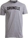 DRUNCLE | Funny Uncle Beer Drinker Drinking Joke Family Humor Funcle Men T-Shirt-(Adult,2XL) Sport Grey