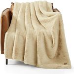 UGG Euphoria Plush Fur - Reversible Throw Blanket, Bone