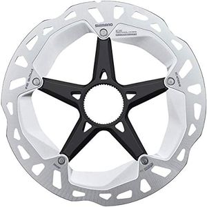 Shimano Deore XT RT-MT800-M Disc Brake Rotor with External Lockring - 180mm, Center Lock, Silver/Black