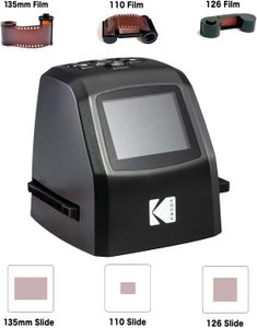 KODAK Mini Digital Film & Slide Scanner – 22MP JPEG, 2.4" LCD, Easy Load