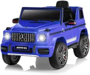 FanttikRide 12V 10Ah Plus Size Licensed Mercedes-Benz G63 Ride on Car for Kids Ages 3-7, Electric Vehicle Ride on Toys w/Parent Remote, Wireless Music, Suspension System -AMG G63 Max, Blue