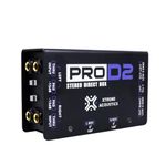 Xtreme Acoustics DI2 Pro - Professional Audio Passive Stereo Direct Box | Dual Channel 1/4” Input | Dual Channel Balanced XLR Output | Low Distortion | (Black)