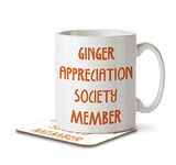 The Inky Penguin - Ginger Appreciation Society Member - Mug and Coaster, Ceramic, 11fl. oz.