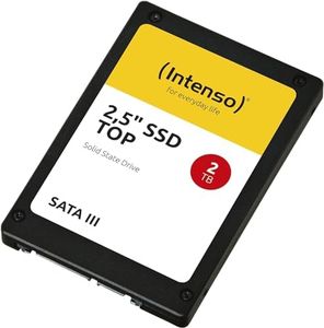 Intenso 2,5" SSD Top - Unidad de Estado sólido de 2 TB (2.5", SATA III, hasta 550 MB/s), Color Negro
