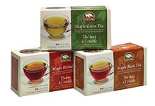 Canada True Assorted Maple Teas (Maple Black, Maple Green, Maple Herbal) 30 Pack with Natural Flavour of Canadian Maple Syrup